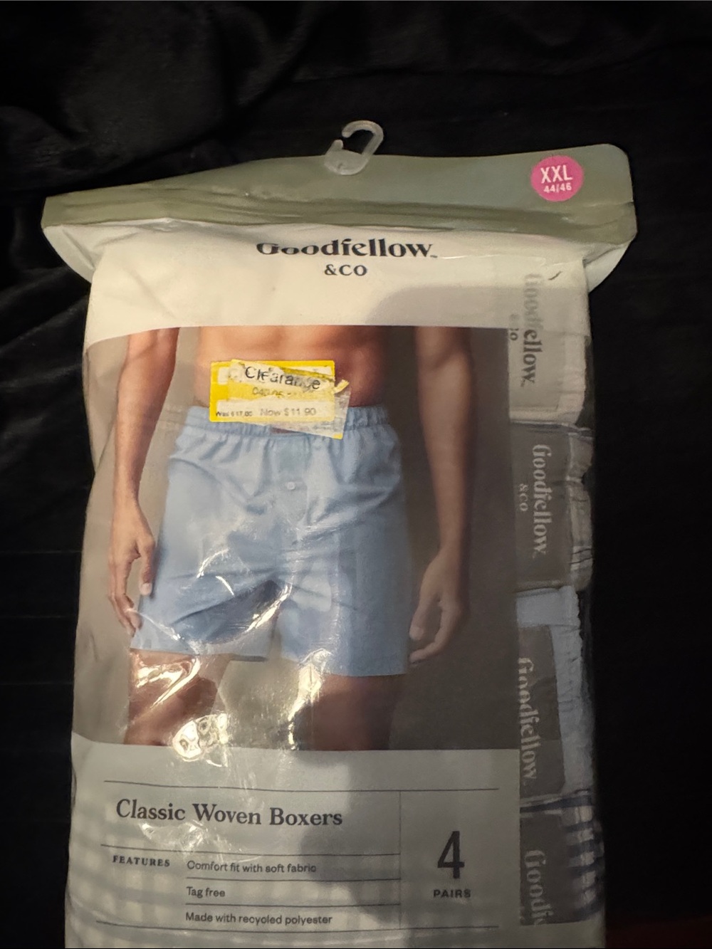 Goodfellow & Co Light Blue Classic Woven Boxers (4 Pack)